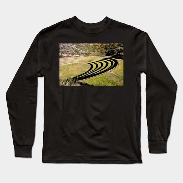 Pérou - Cuzco - Site de Moray Long Sleeve T-Shirt by franck380